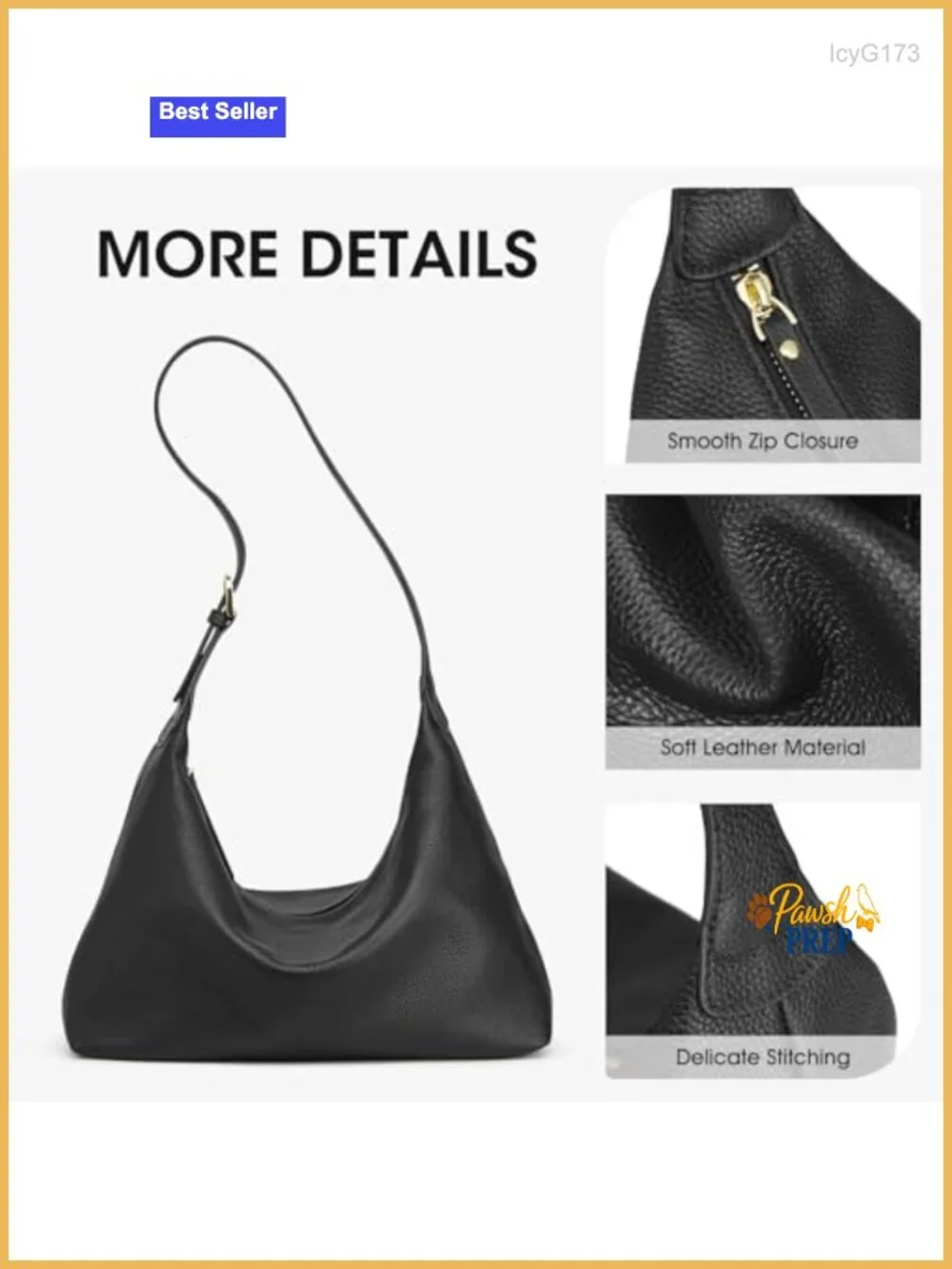 Genuine Leather Hobo Bag Crossbody Handbag Shoulder Purse Medium Versatile
